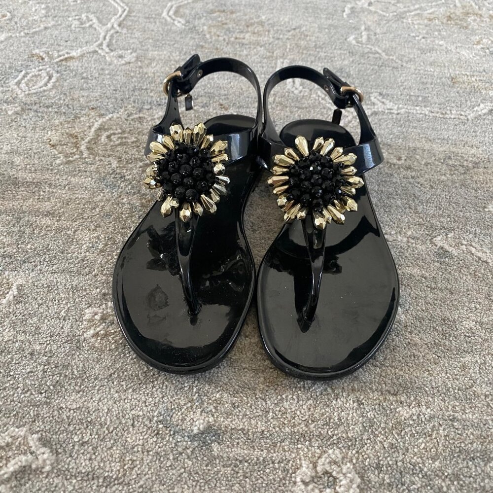 Black Coach jelly Hilda sandals